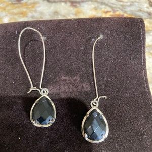 Black crystal earrings